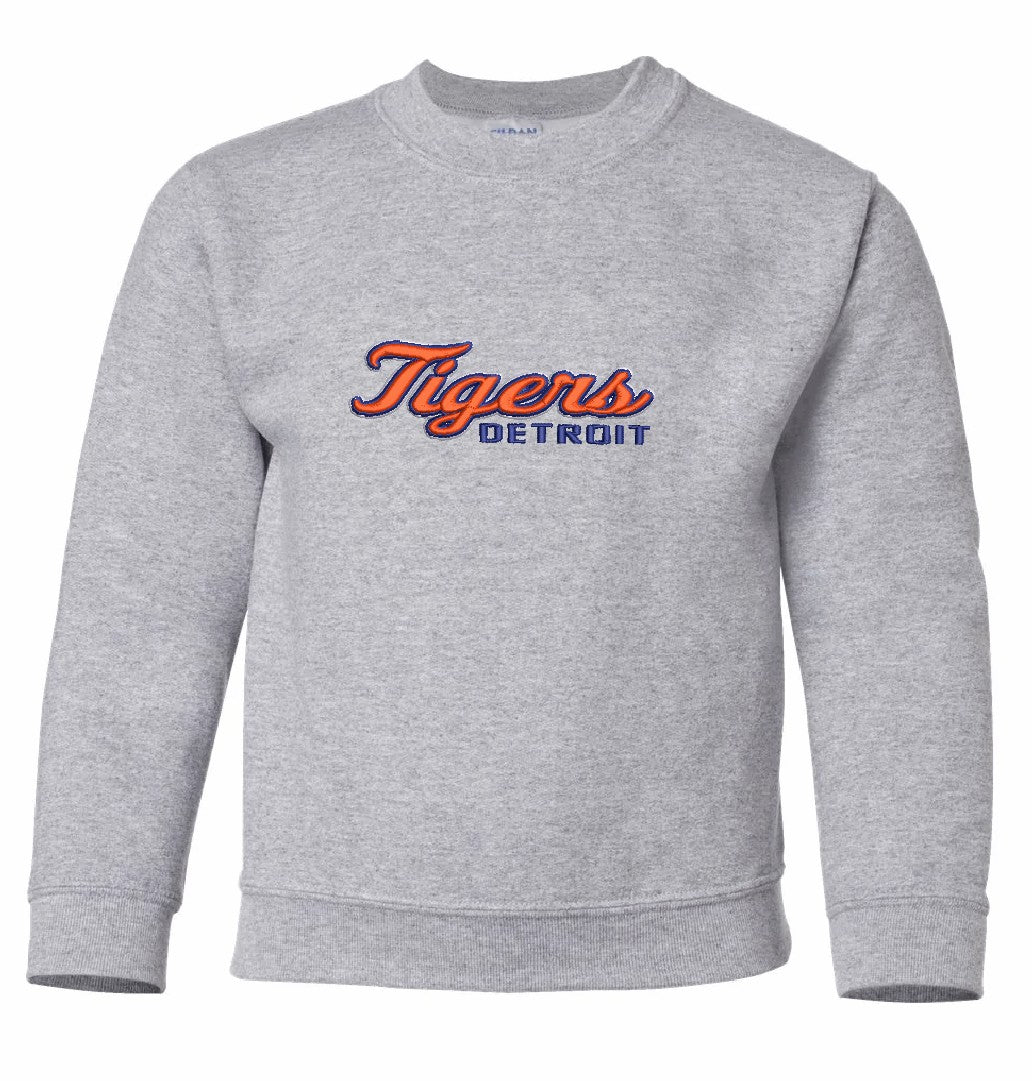 Tigers Embroidered Youth Sweatshirt