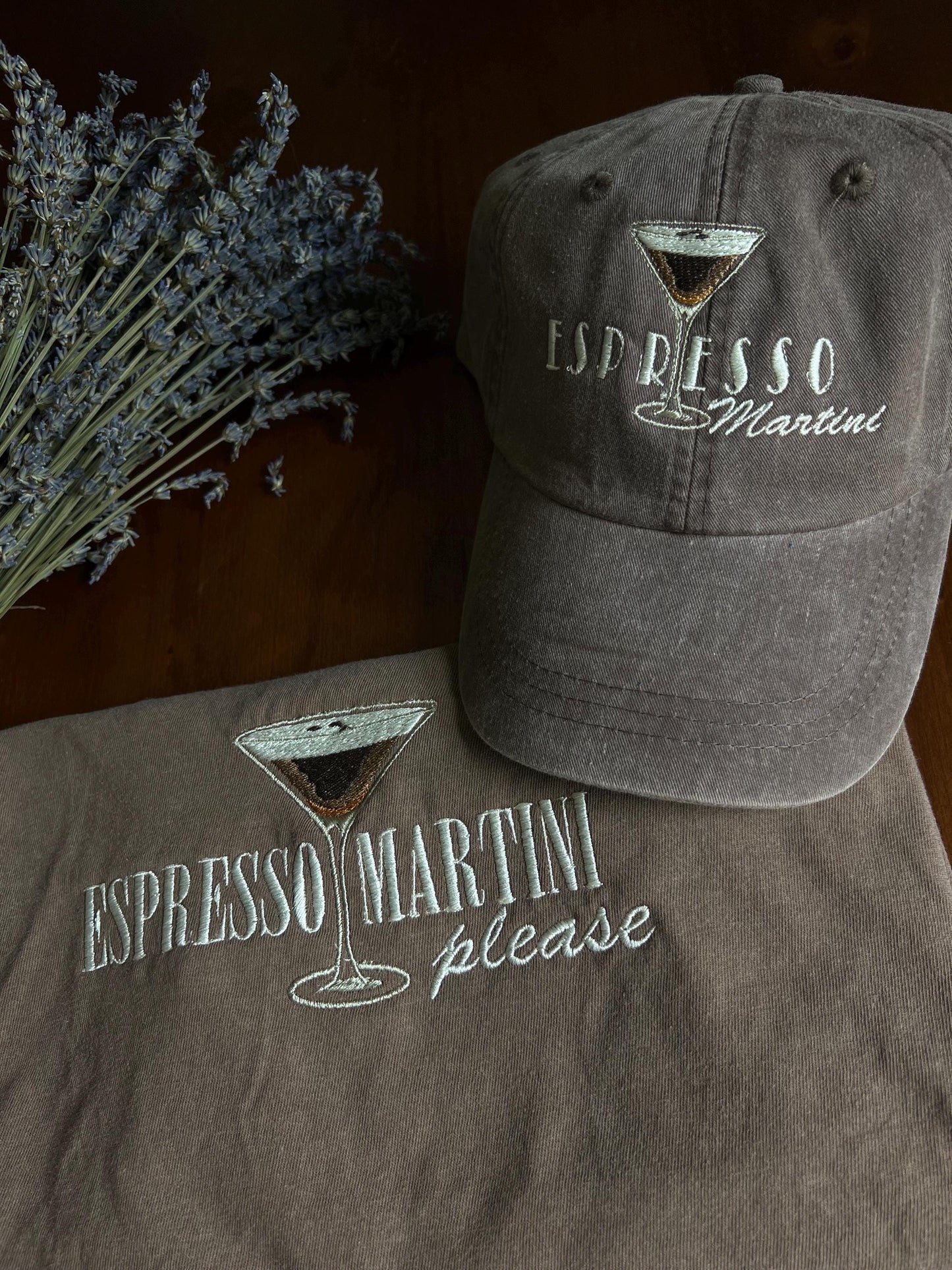 Espresso Martini Embroidered T-Shirt