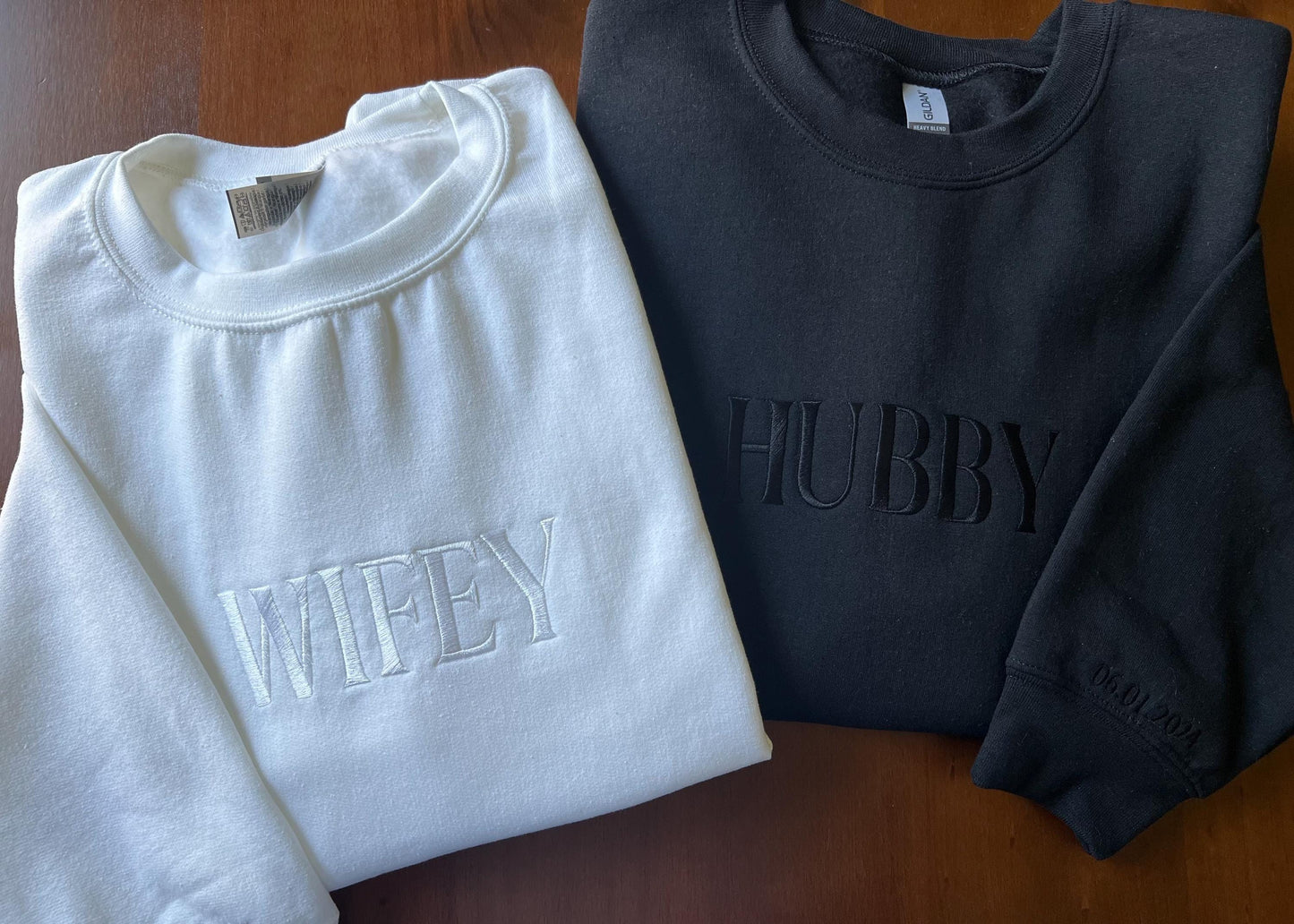 Mr. Mrs. Embroidered Sweatshirt