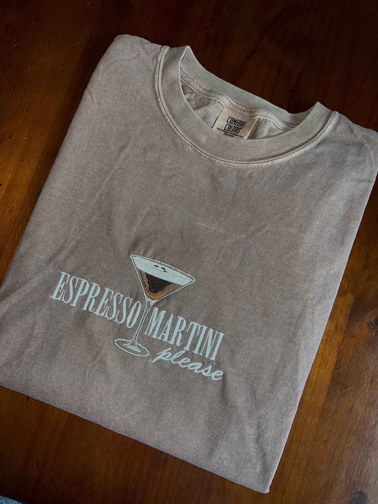Espresso Martini Embroidered T-Shirt