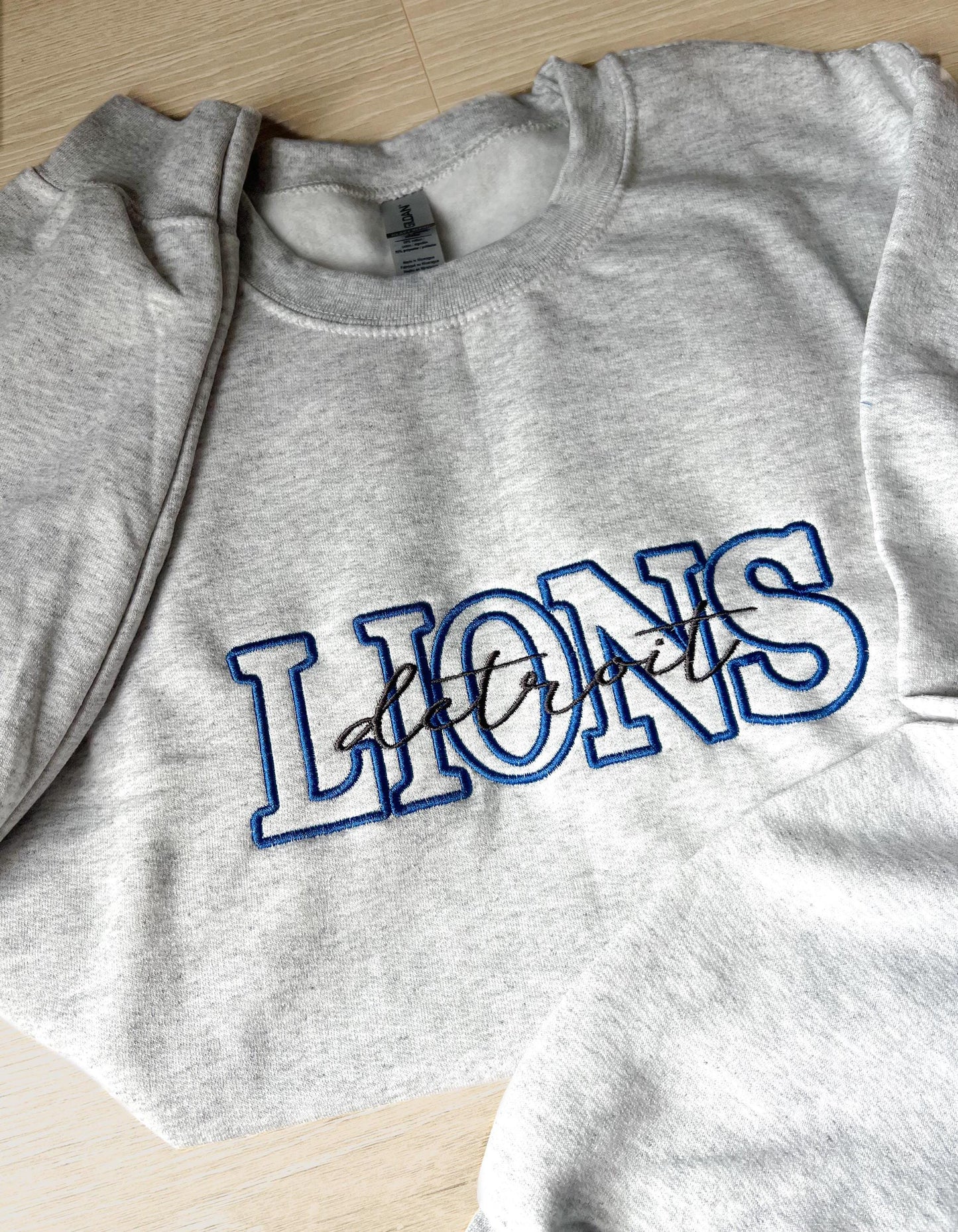 Lions Embroidered Football Sweatshirt