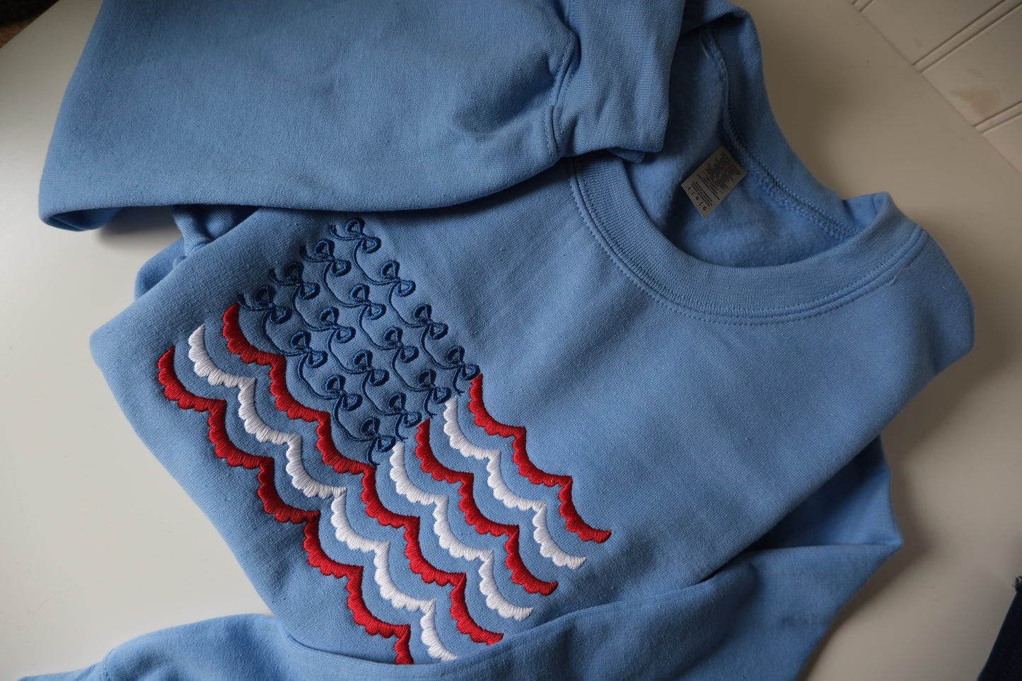 USA Bow Flag T-Shirt Sweatshirt