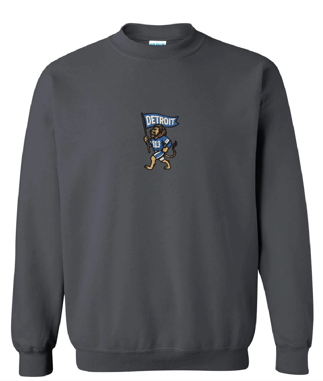 Lions Pennant Flag Crewneck Sweatshirt