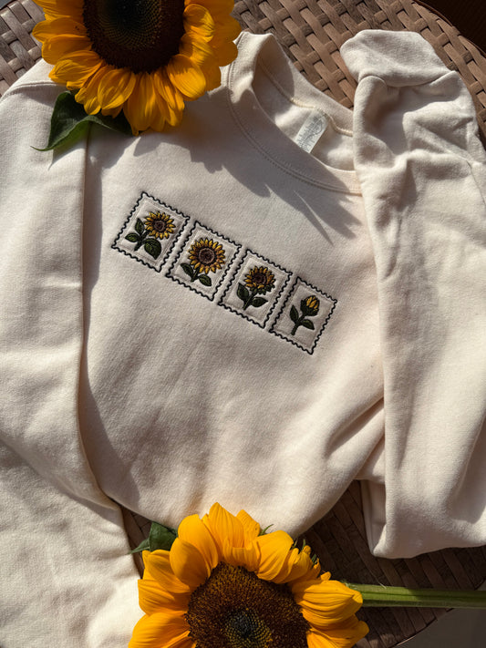 Sunflower Stamp Sweatshirt