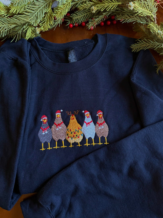 Holiday Chickens Sweatshirt
