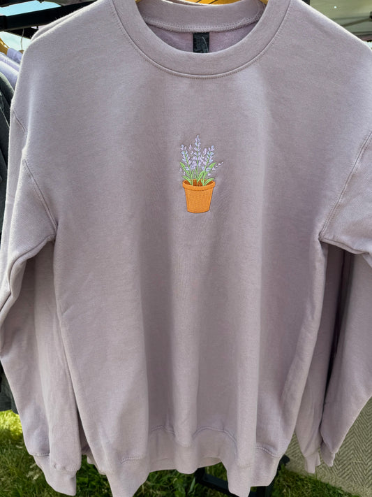 Lavender Pot Sweatshirt