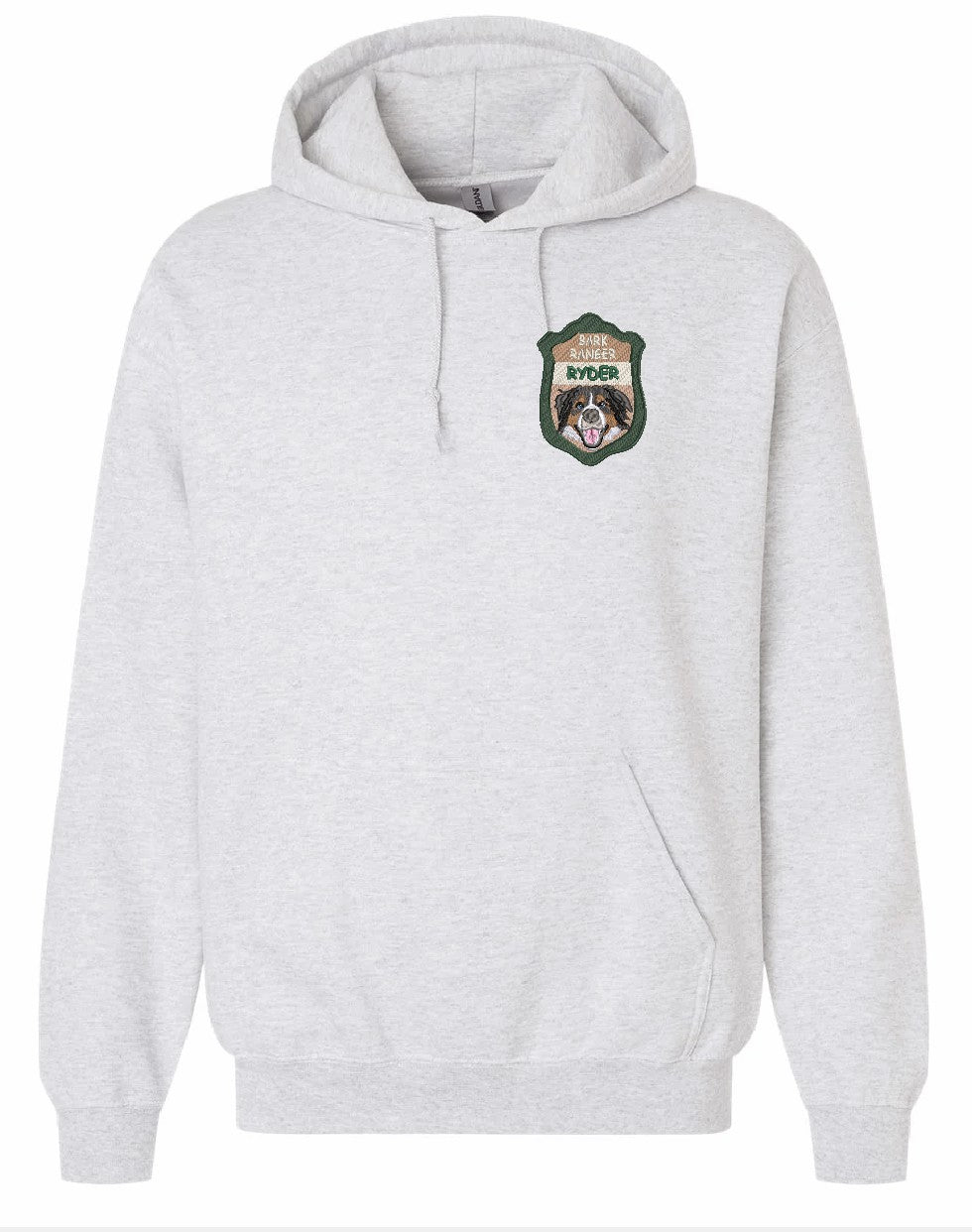 Bark Ranger Pet Portrait Adults Hoodie