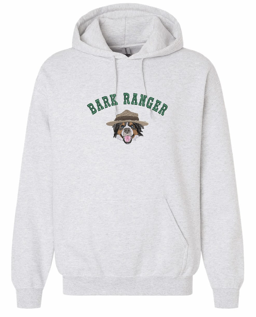 Bark Ranger Pet Portrait Adults Hoodie