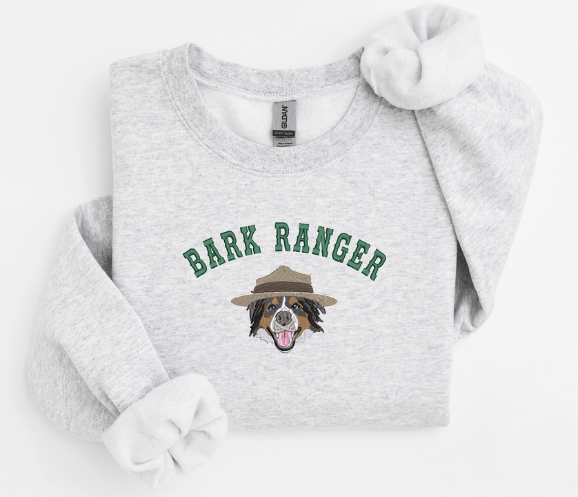 Bark Ranger Pet Portrait Adults Sweatshirt