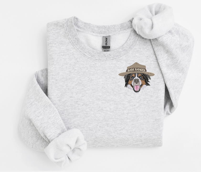 Bark Ranger Pet Portrait Adults Sweatshirt